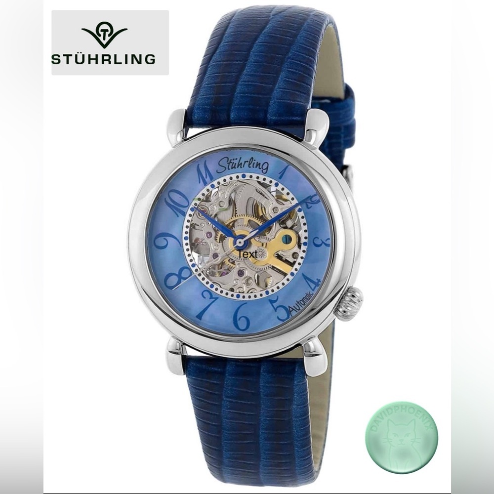 Stuhrling Original Blue and Silver Smartwatch Lady Wall Street 108 Automatic